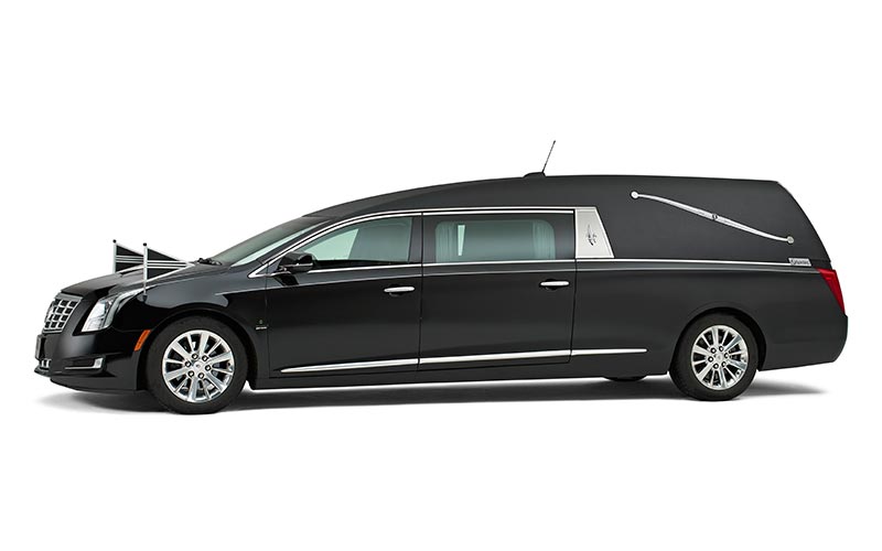 Zwarte Cadillac Rouwauto – Landaulet uitvoering