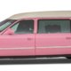 Roze Cadillac Rouwauto