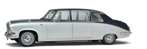 Daimler Two-Tone Limousine Volgauto – 6/7 personen - Straver Mobility Uitvaartvervoer