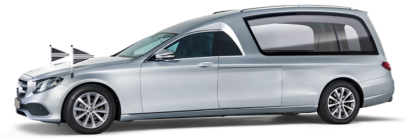 Zilvergrijze Mercedes Rouwauto – XL Glas uitvoering - Straver Mobility Uitvaartvervoer
